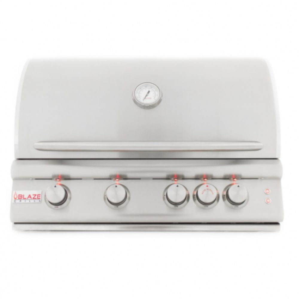 Blaze 32-Inch 4-Burner LTE Gas Grill with Rear Burner & Lighting System