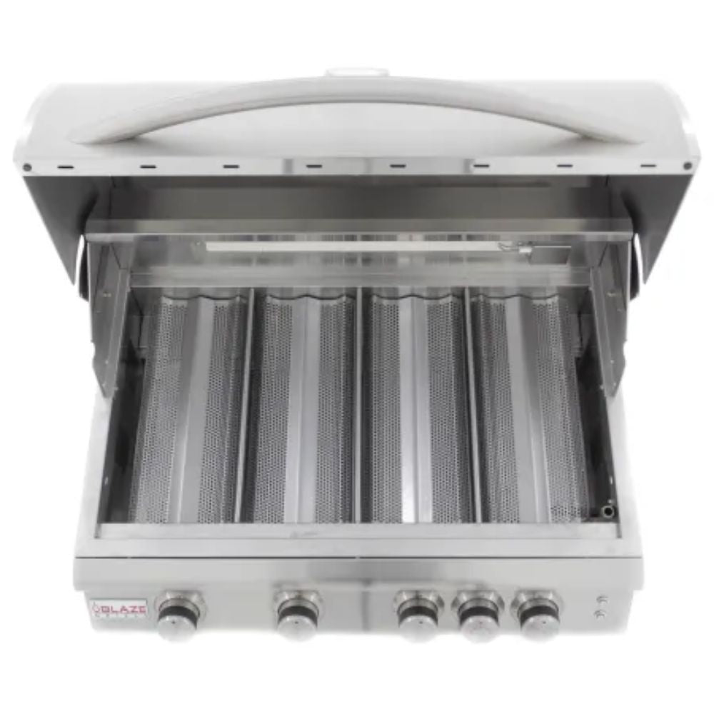 Blaze 32-Inch 4-Burner LTE Gas Grill with Rear Burner & Lighting System