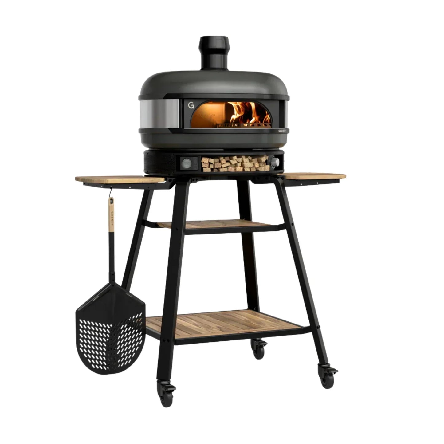 Gozney Off-Black Dome Outdoor Freestanding Propane Gas Pizza Oven Bundle