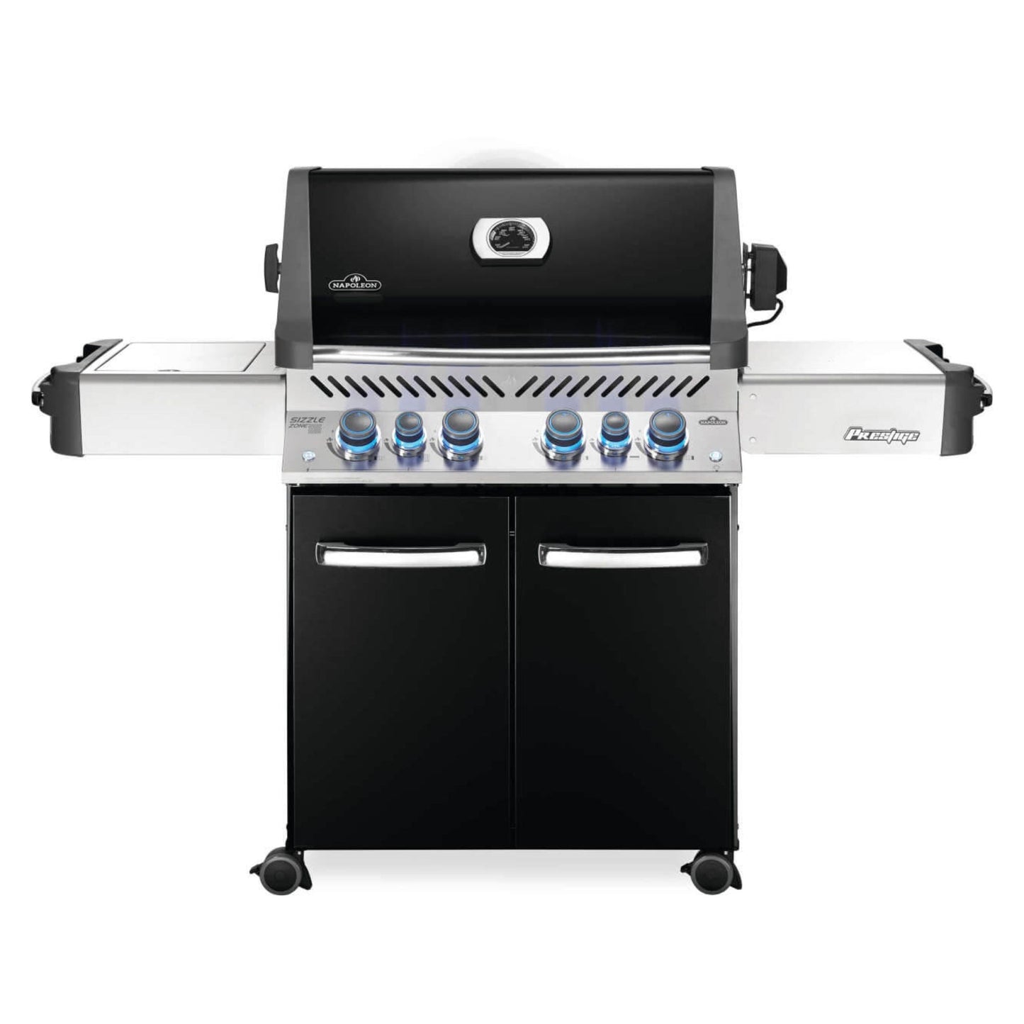 Napoleon Prestige® 500 RSIB Black Freestanding Gas Grill w/ Infrared Side and Rear Burners