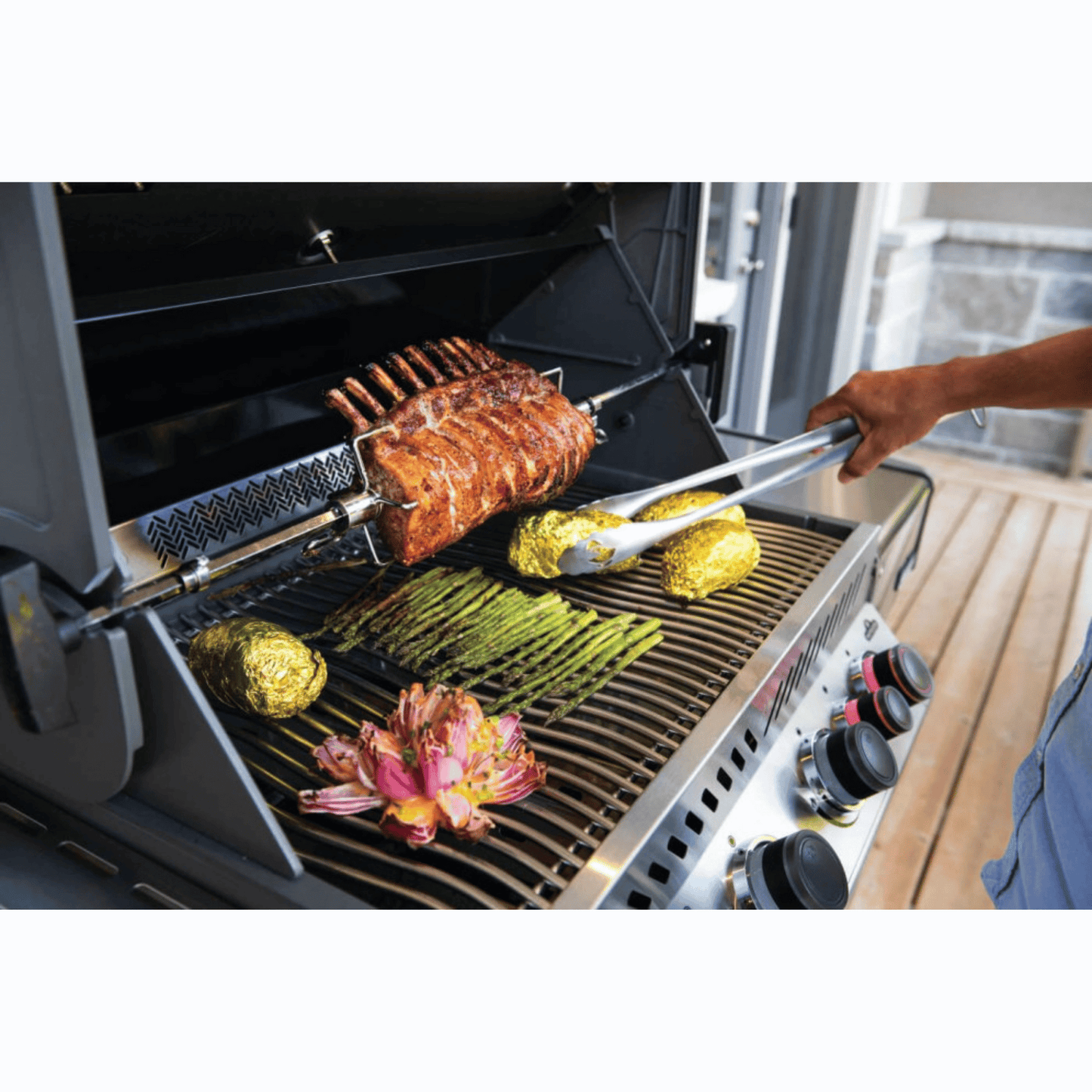 Napoleon Prestige® 500 RSIB Freestanding Gas Grill w/ Infrared Side and Rear Burners