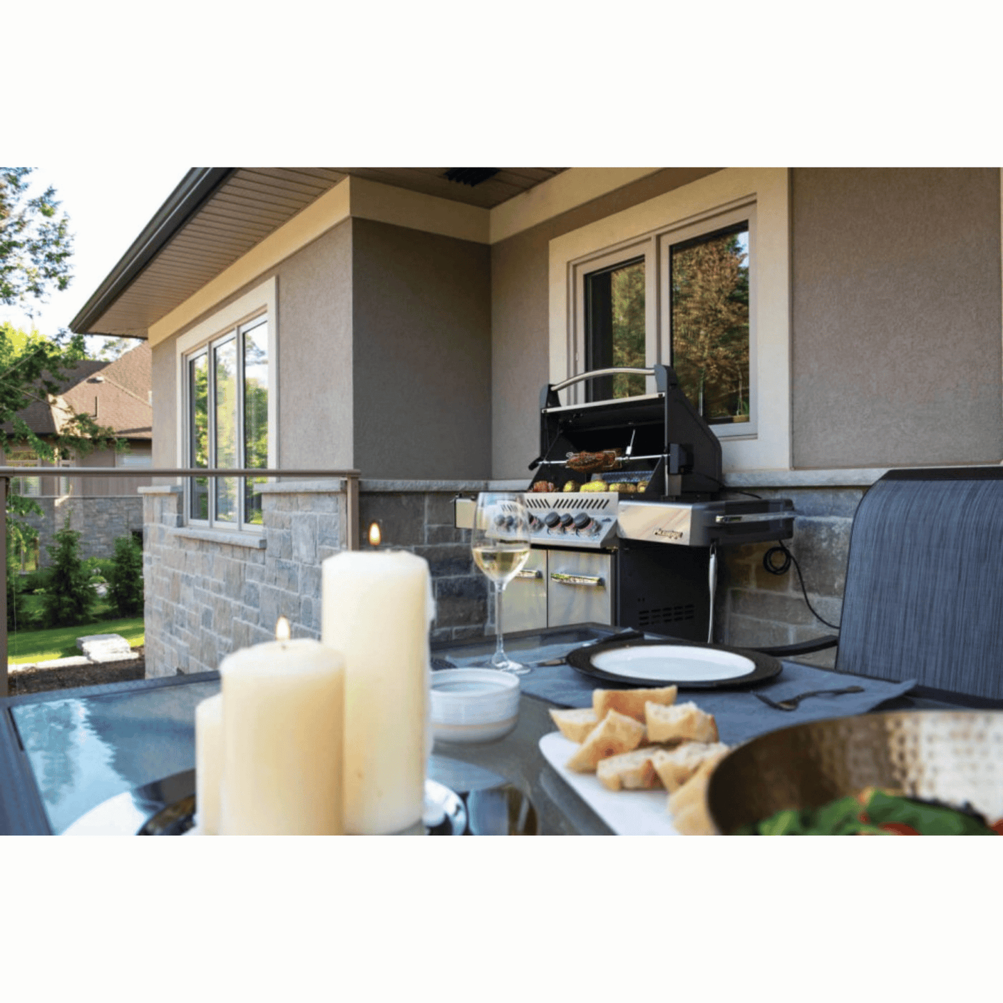 Napoleon Prestige® 500 RSIB Freestanding Gas Grill w/ Infrared Side and Rear Burners