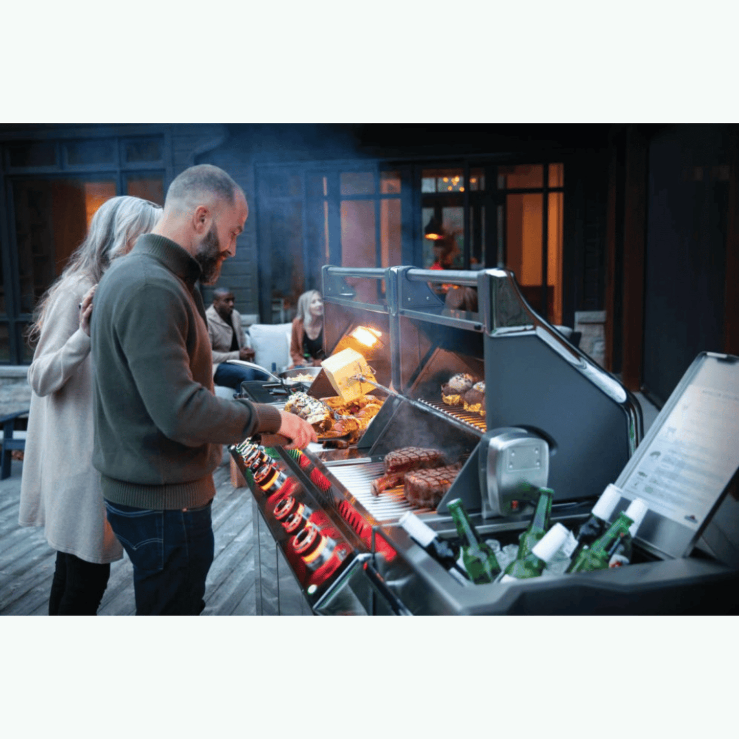Napoleon Prestige PRO™ 825 RSBI Premium Freestanding Gas Grill with Power Side Burner, Infrared Rear & Bottom Burners