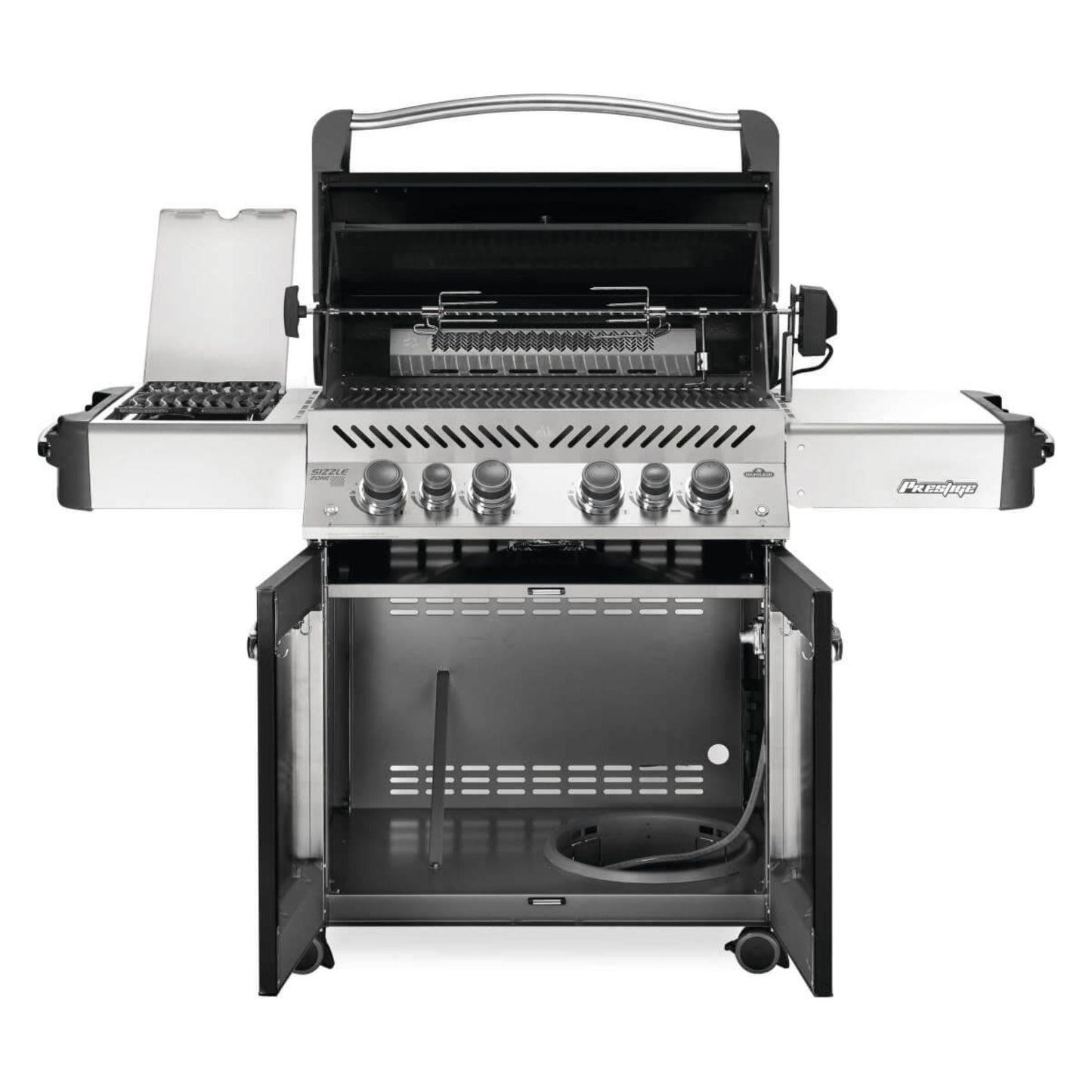 Napoleon Prestige® 500 RSIB Black Freestanding Gas Grill w/ Infrared Side and Rear Burners
