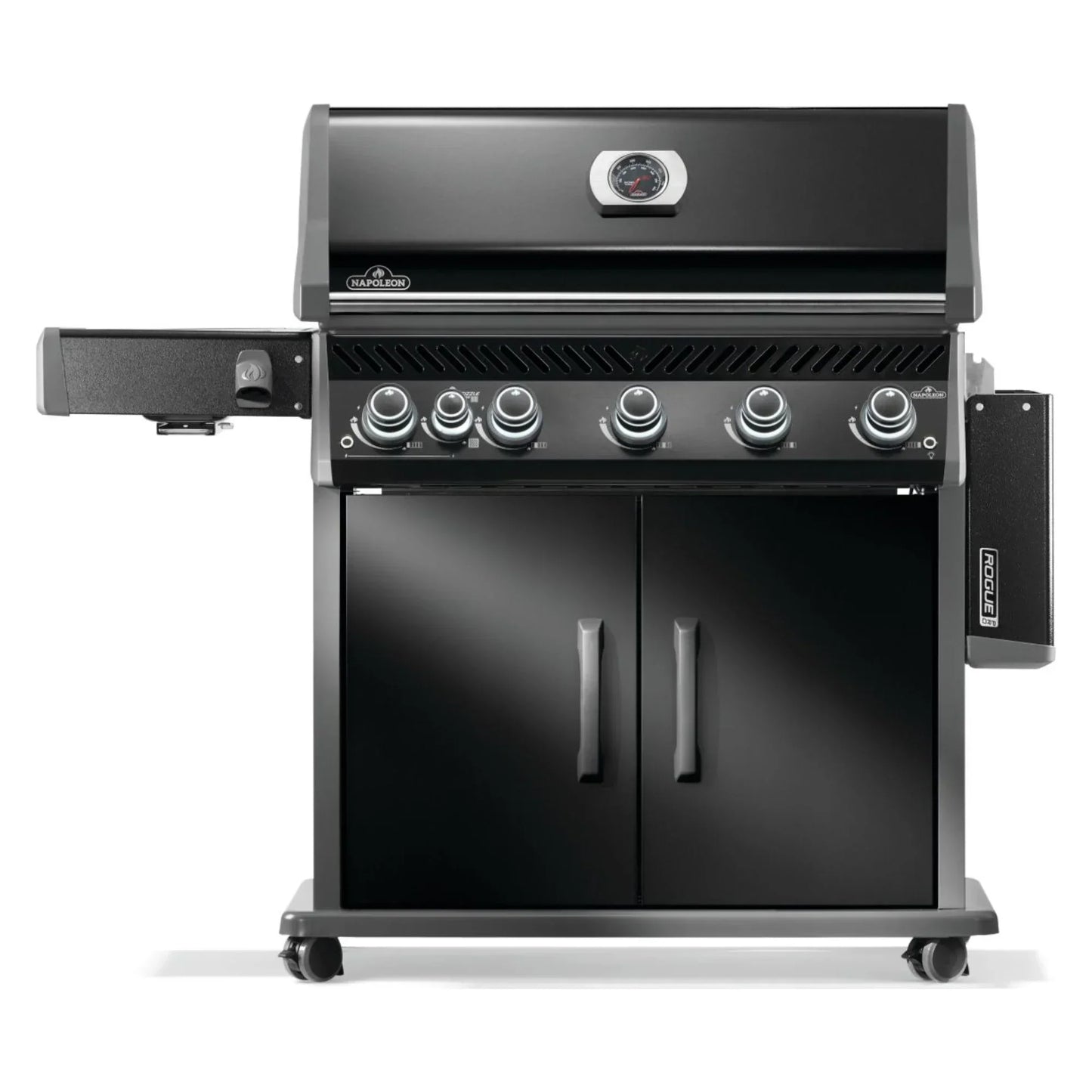 Napoleon Rogue PRO 625 SIB Black Freestanding Gas Grill w/ Infrared Side Burner