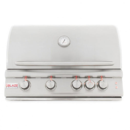 Blaze 32-Inch 4-Burner LTE Gas Grill with Rear Burner & Lighting System