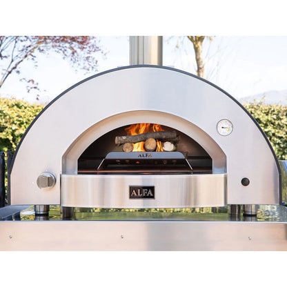 Alfa Classico 4 Pizze Freestanding Grey Gas Pizza Oven
