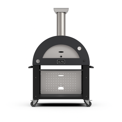 Alfa Moderno Anthracite Grey 3 Pizze Freestanding Gas Pizza Oven
