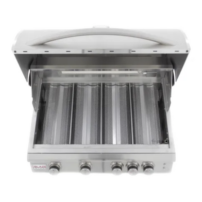 Blaze 32-Inch 4-Burner LTE Built-In Gas Grill with Rear Burner and Built-in Lighting System