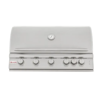 Blaze 40-Inch 5-Burner LTE Gas Grill with Rear Burner and Built-in Lighting System
