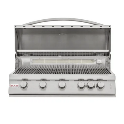 Blaze 40-Inch 5-Burner LTE Gas Grill with Rear Burner and Built-in Lighting System