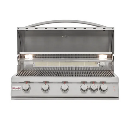 Blaze 40-Inch 5-Burner LTE Gas Grill with Rear Burner and Built-in Lighting System