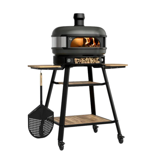 Gozney Off-Black Dome Outdoor Freestanding Propane Gas Pizza Oven Bundle