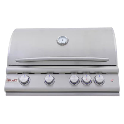 Blaze Premium LTE+ Marine Grade 32-Inch Built-in Gas Grill w/ Lift-Assist Hood & Rear Infrared Burner