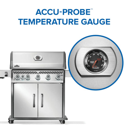 Napoleon Rogue PRO 625 SIB Freestanding Gas Grill w/ Infrared Side Burner